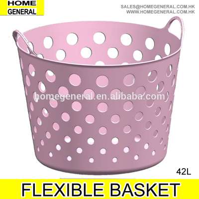 42L HEAVY DUTY FLEXI BASKET, TUBTRUG BASKET, FLEXIBLE BASKET, PE PLASTIC BASKET, SOFT BASKET, LAUNDRY BASKET,BEACH BASKE,2016 HK